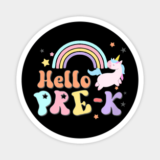 Pre K Unicorn Team Back To School Teacher Girl Boy Kid Magnet